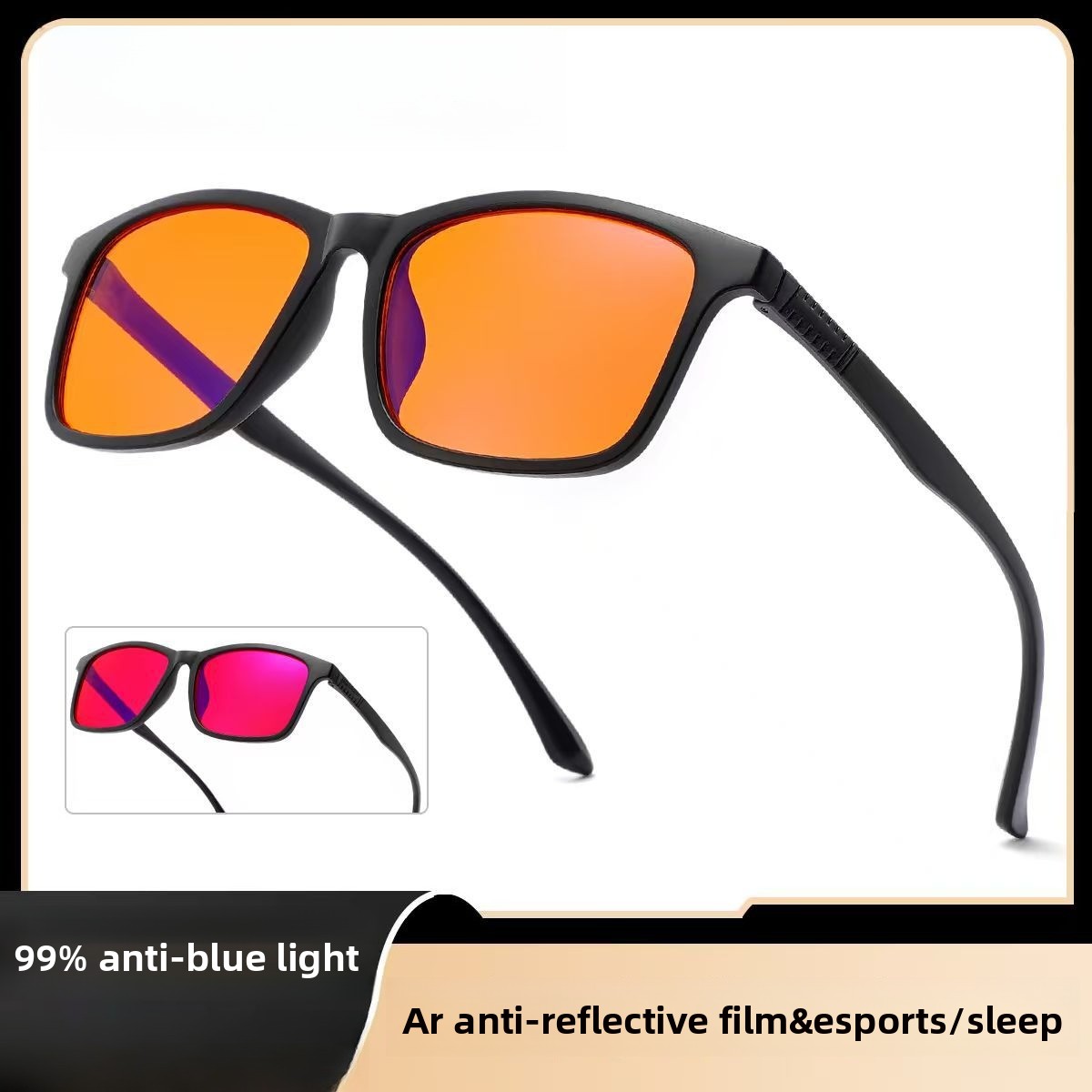 Gaming Glasses Tinted - Anti Eye Strain Protection for Computer