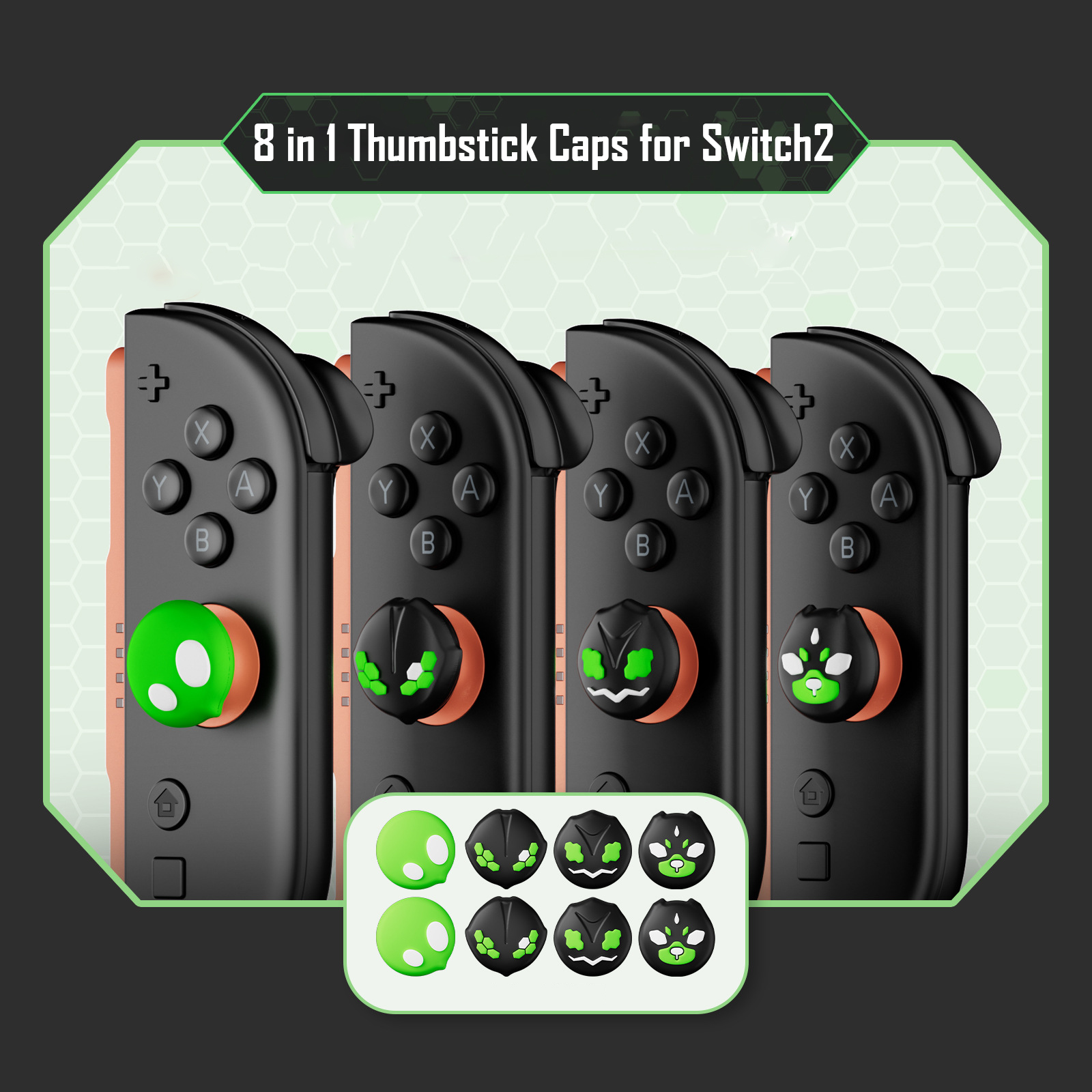 Gaming Accessories Nintendo Switch - 8pcs New Silicone Soft Thumb Grips