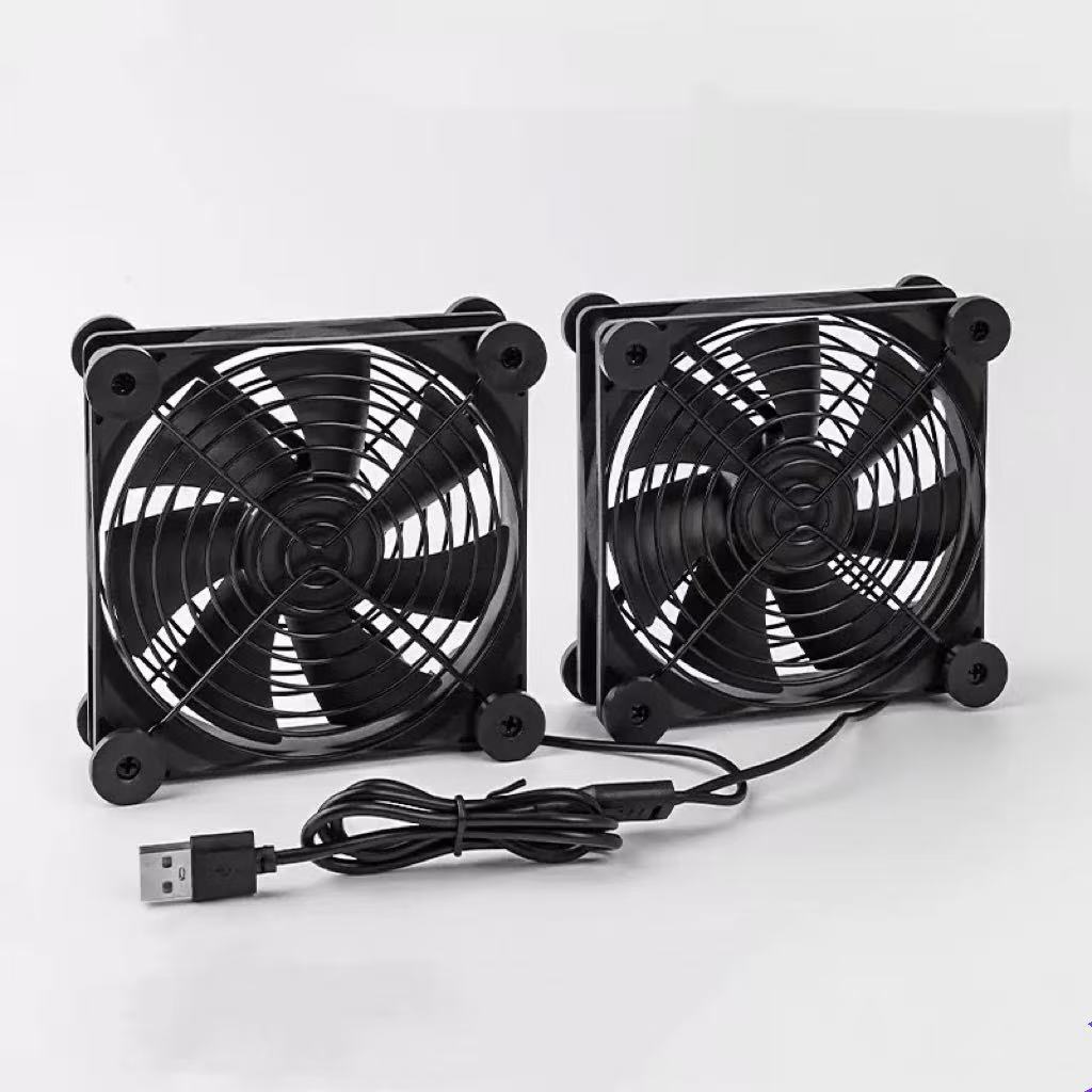 Fan Hub Rgb Controller - Quiet Dual 120mm USB Fan with