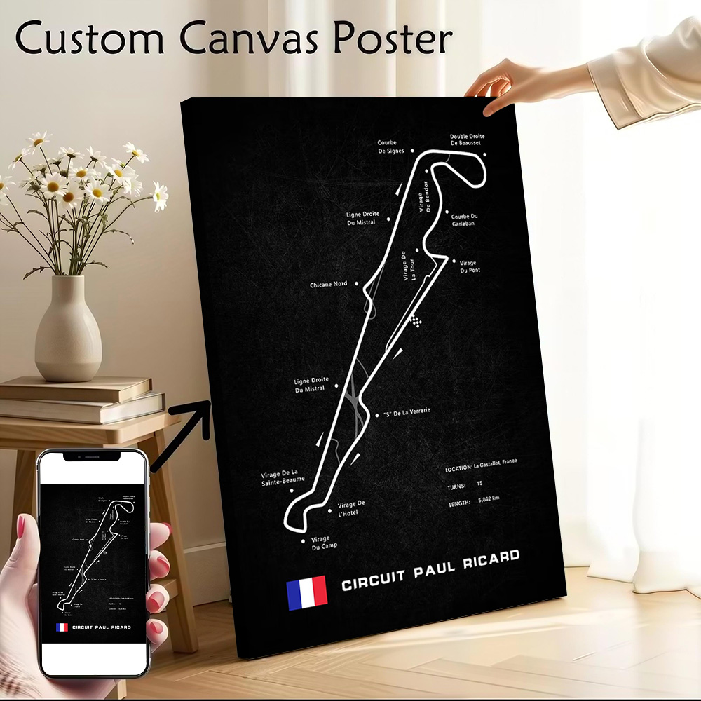 Gaming Accessories Wall - Circuit Paul Ricard Canvas Wall Arts