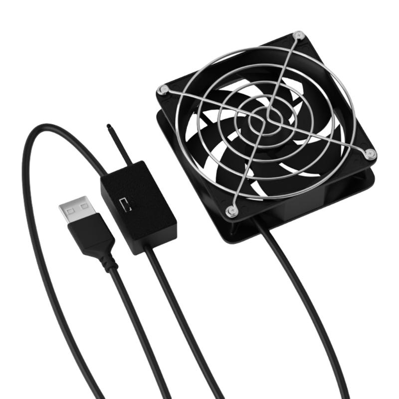 Fan Hub Rgb Controller - 8cm USB Cooling Fan Adjustable Thermostat