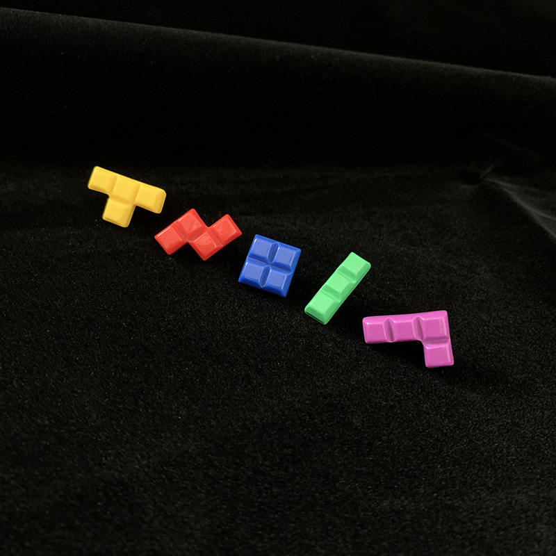 Tetris Block Resin Pins Retro  - Gaming Accessories Retro ulasan dan harga