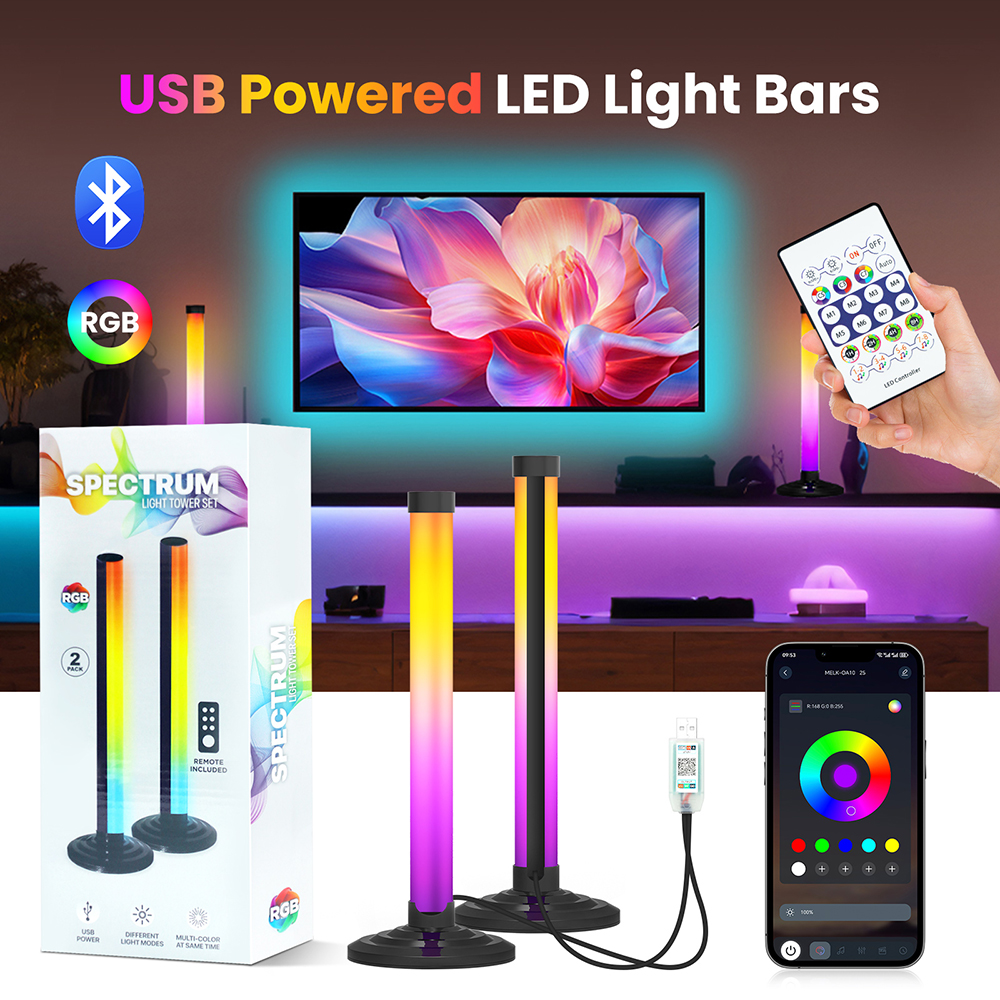2 4 Light RGB Kit Smart LED Fl - Gaming Accessories Led ulasan dan harga