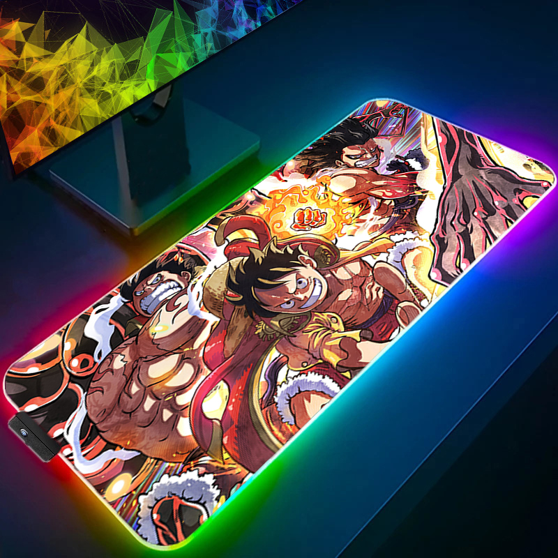 LED Mouse Pad One Piece Luffy  - Gaming Accessories Led ulasan dan harga