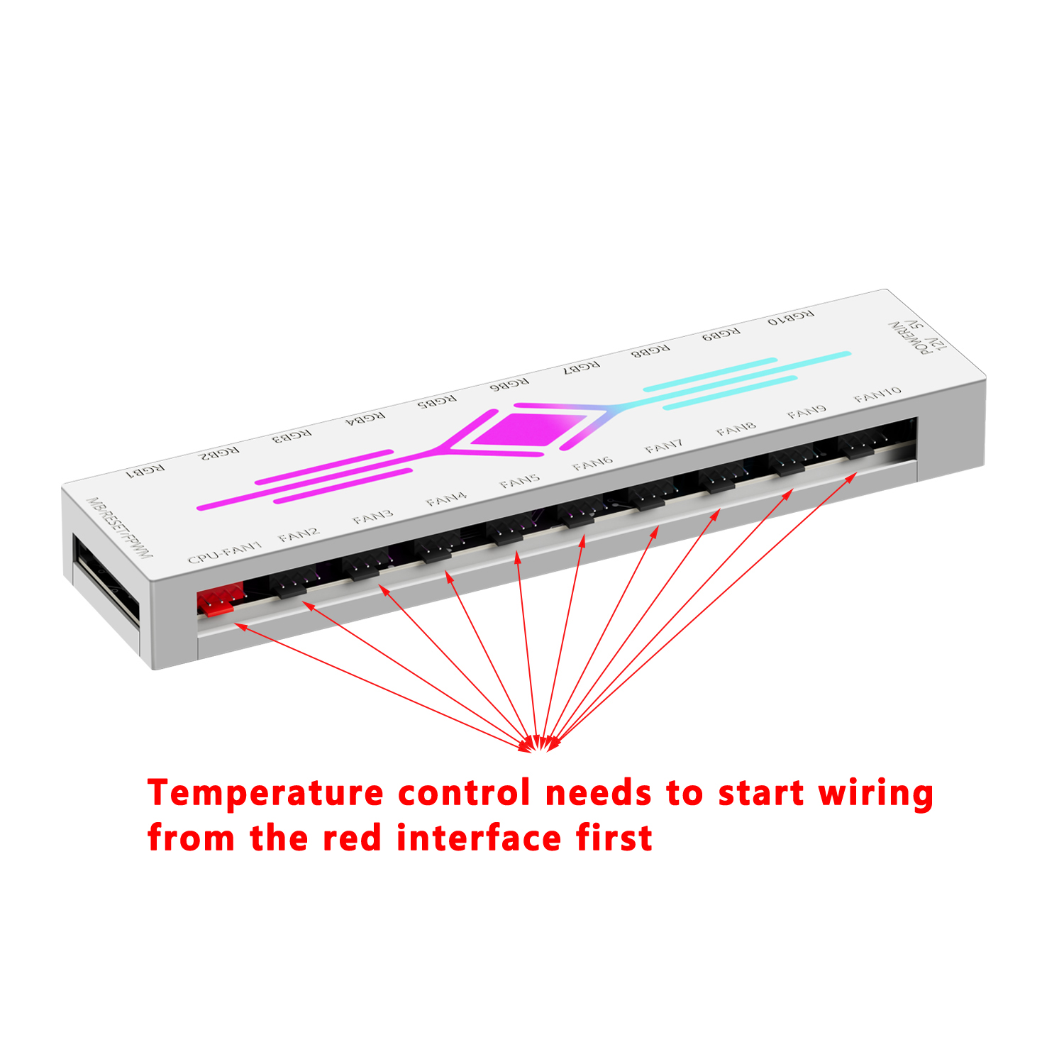 ICE Whale K10 1 to 10 PWM&ARGB - Fan Hub Rgb Controller ulasan dan harga