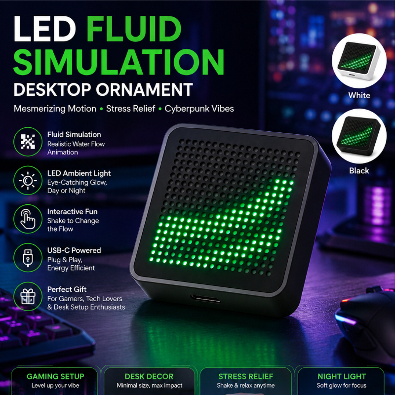 LED Fluid Simulation Desktop O - Gaming Accessories Led ulasan dan harga