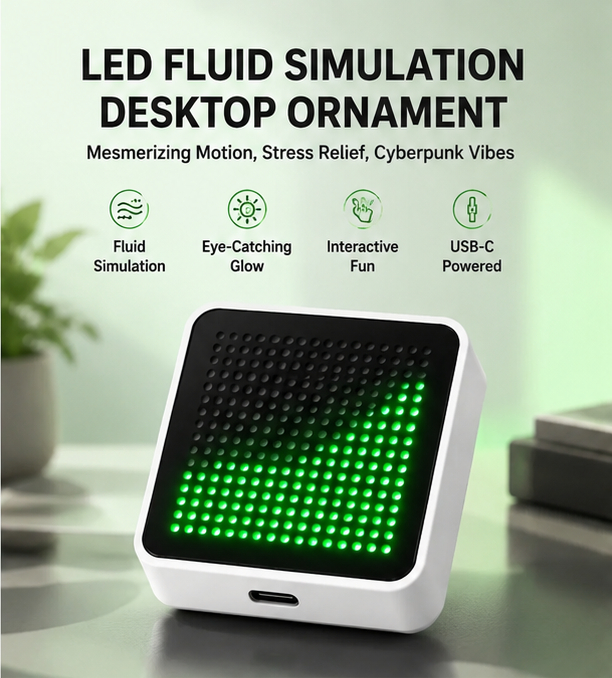 LED Fluid Simulation Desktop O - Gaming Accessories Led ulasan dan harga