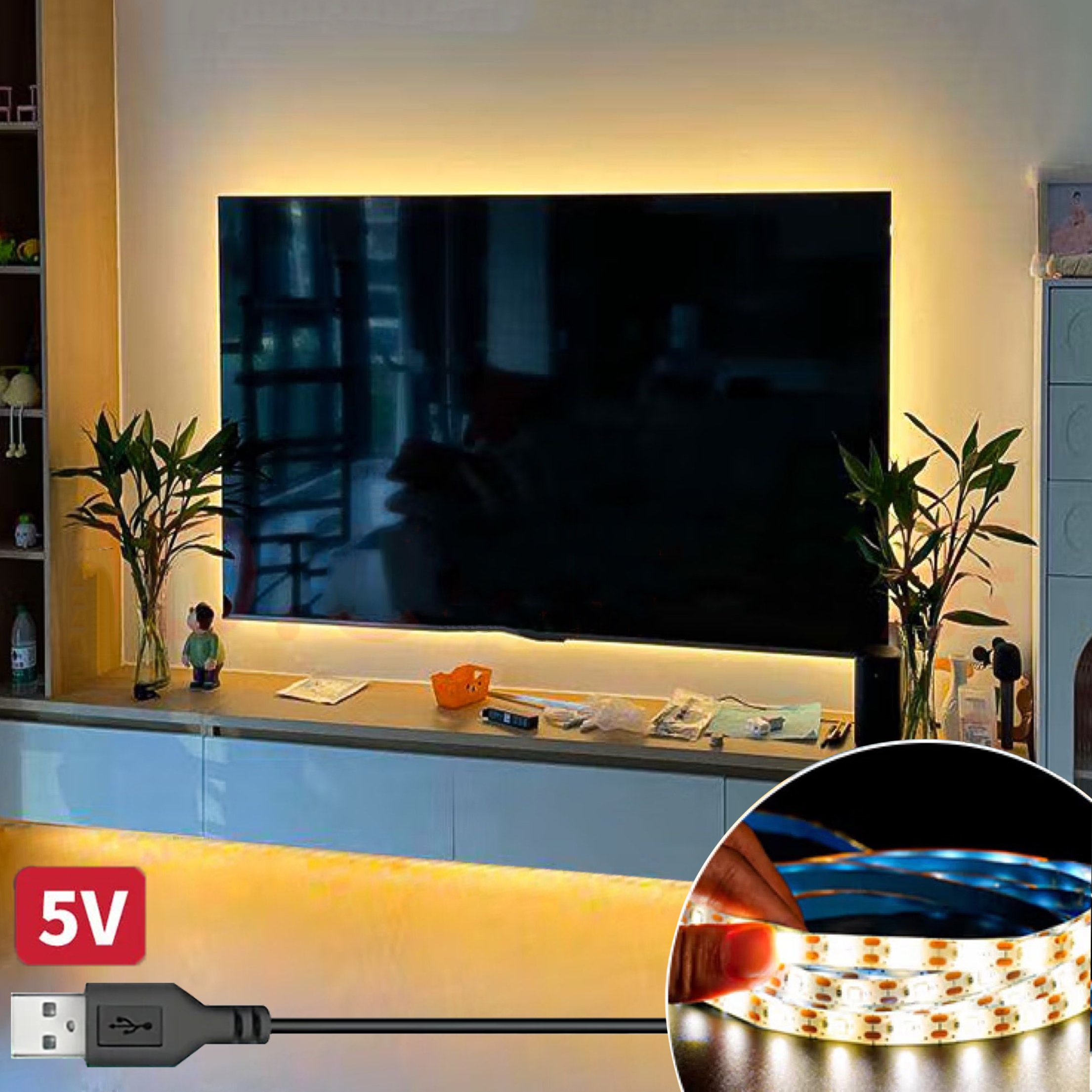 DC 5V USB LED Lights Strips 28 - Gaming Accessories Wall ulasan dan harga