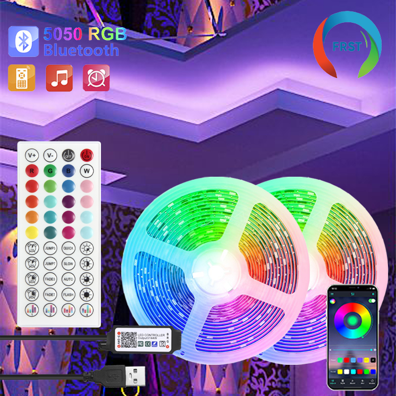 Color RGB 5050 LED Strip Bluet - Gaming Accessories Wall ulasan dan harga