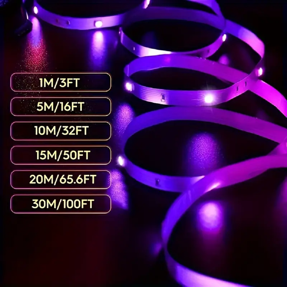Color RGB 5050 LED Strip Bluet - Gaming Accessories Wall ulasan dan harga