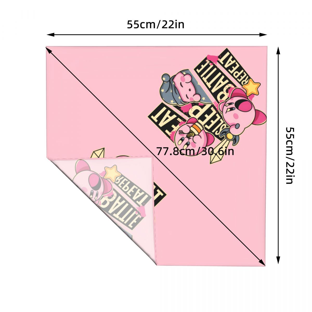 Custom K-Kirbys Square Scarf M - Gaming Accessories Toys ulasan dan harga