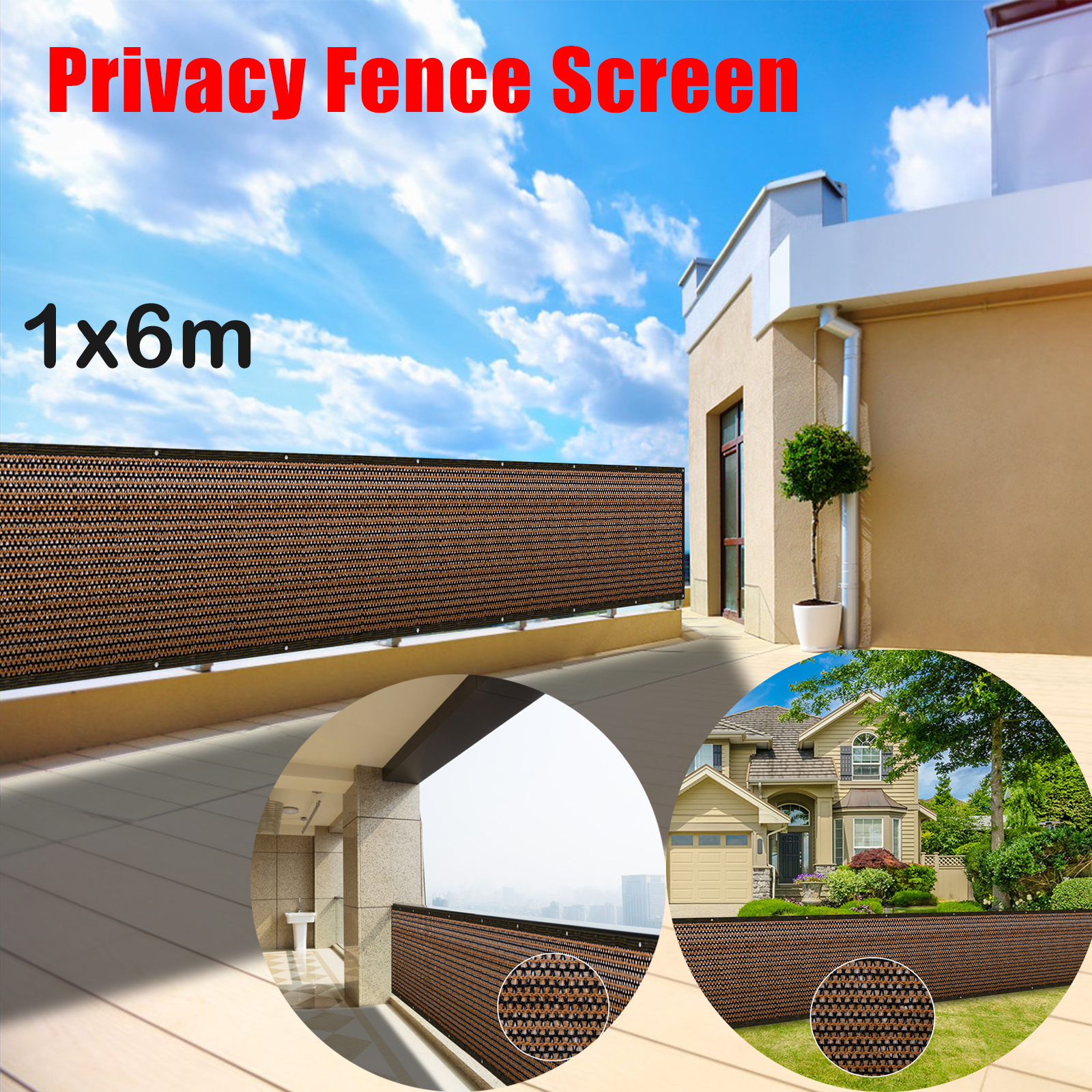 1/2Pcs Balcony Privacy Screen  - Case Mesh Panel ulasan dan harga