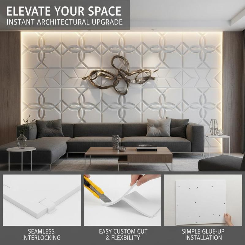 Mattet White Three-Dimensional - Gaming Accessories Wall ulasan dan harga