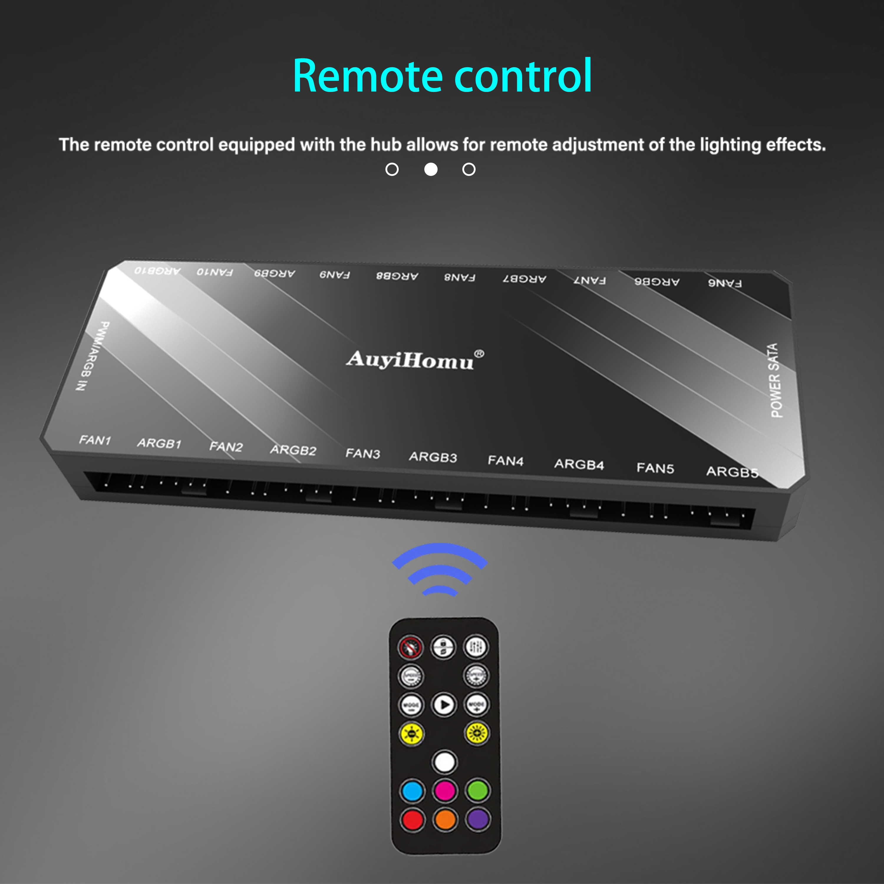10 Port ARGB PWM Fan Controlle - Fan Hub Rgb Controller ulasan dan harga