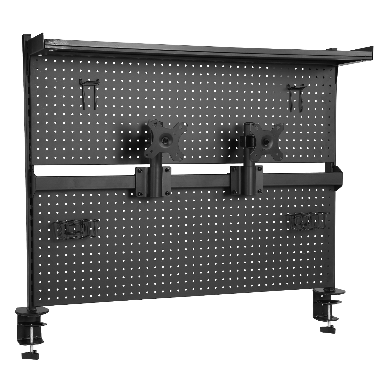 Metal Pegboard with Monitor St - Gaming Accessories For Desk ulasan dan harga