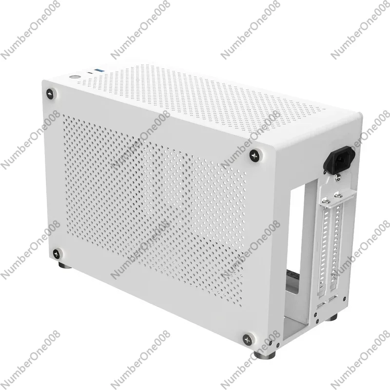 A4 ITX Aluminum Chassis White, - Case Mesh Panel ulasan dan harga