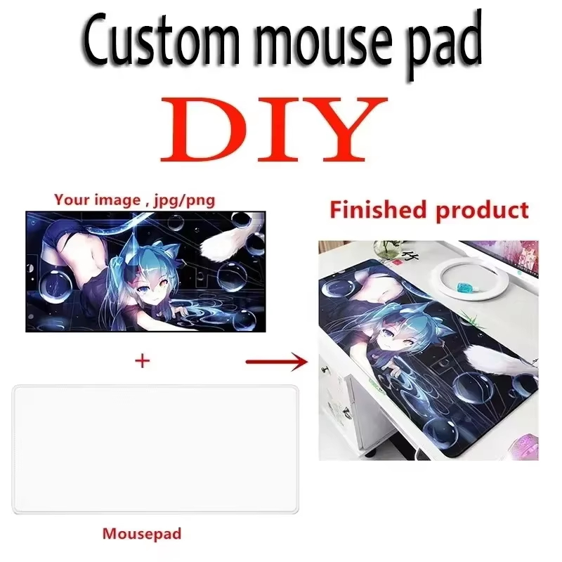 DIY Custom Mouse Pad XXL Anime - Gaming Accessories For Desk ulasan dan harga