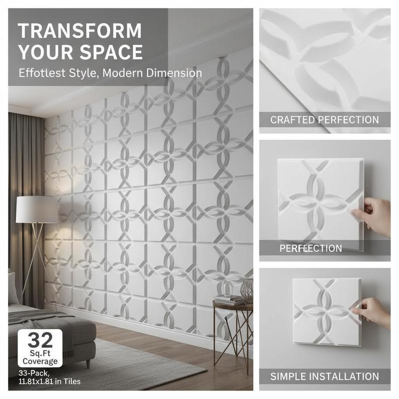 Mattet White Three-Dimensional - Gaming Accessories Wall ulasan dan harga
