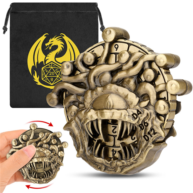 Retro Beholder Shape Metal Dic - Gaming Accessories Retro ulasan dan harga