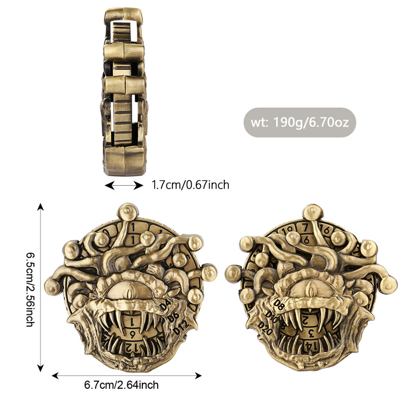 Retro Beholder Shape Metal Dic - Gaming Accessories Retro ulasan dan harga
