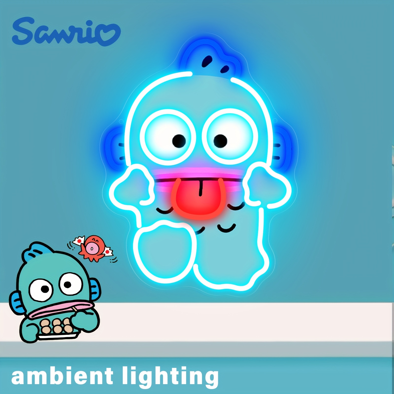 Cute Hangyodon Neon Sign USB L - Gaming Accessories Led ulasan dan harga
