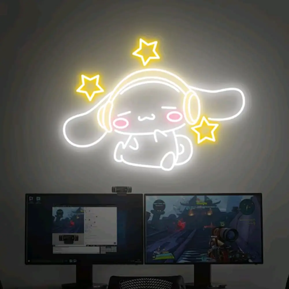Cinnamoroll Headphones Neon Si - Gaming Accessories Led ulasan dan harga