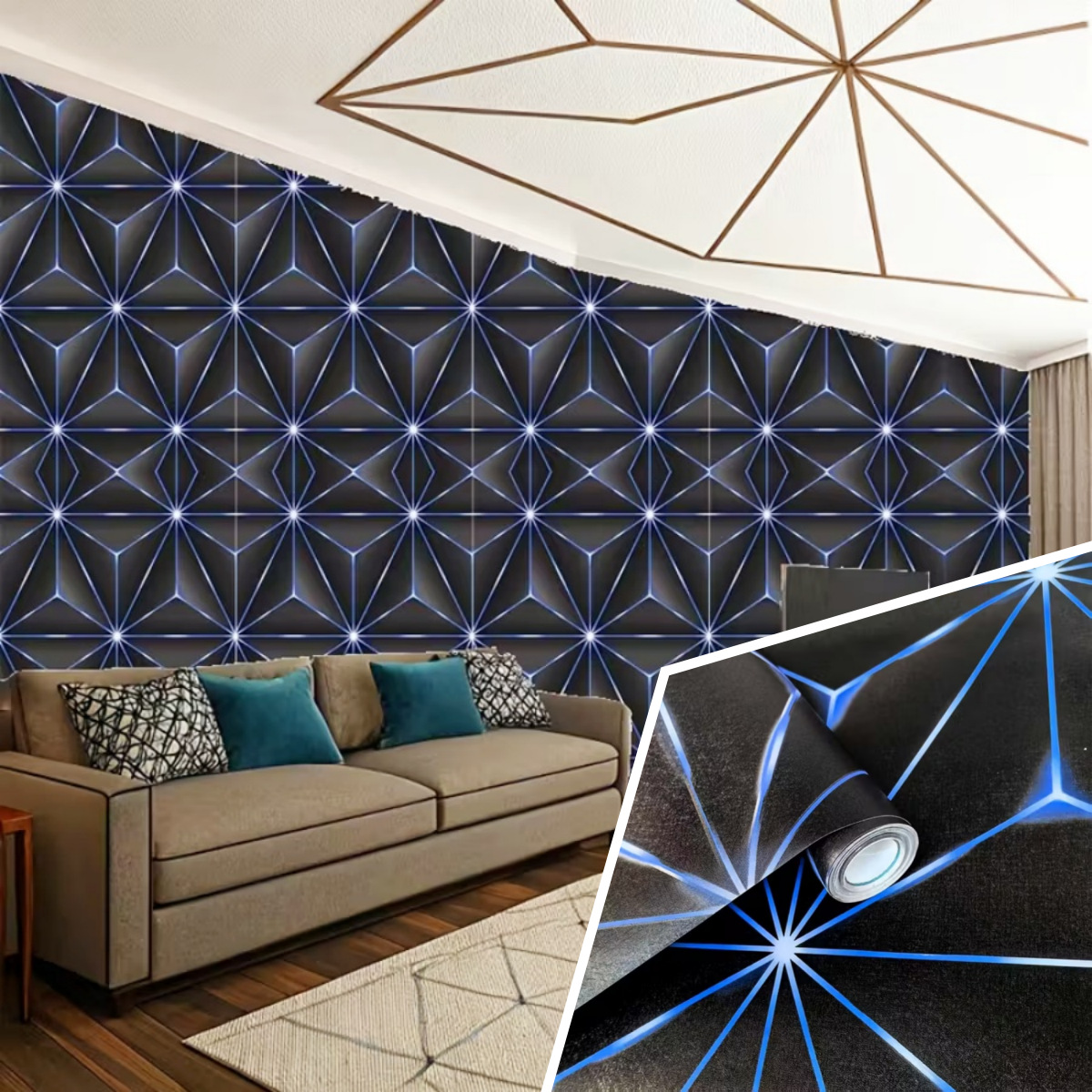 Papel Parede 3d Adhesive Self  - Gaming Accessories Wall ulasan dan harga