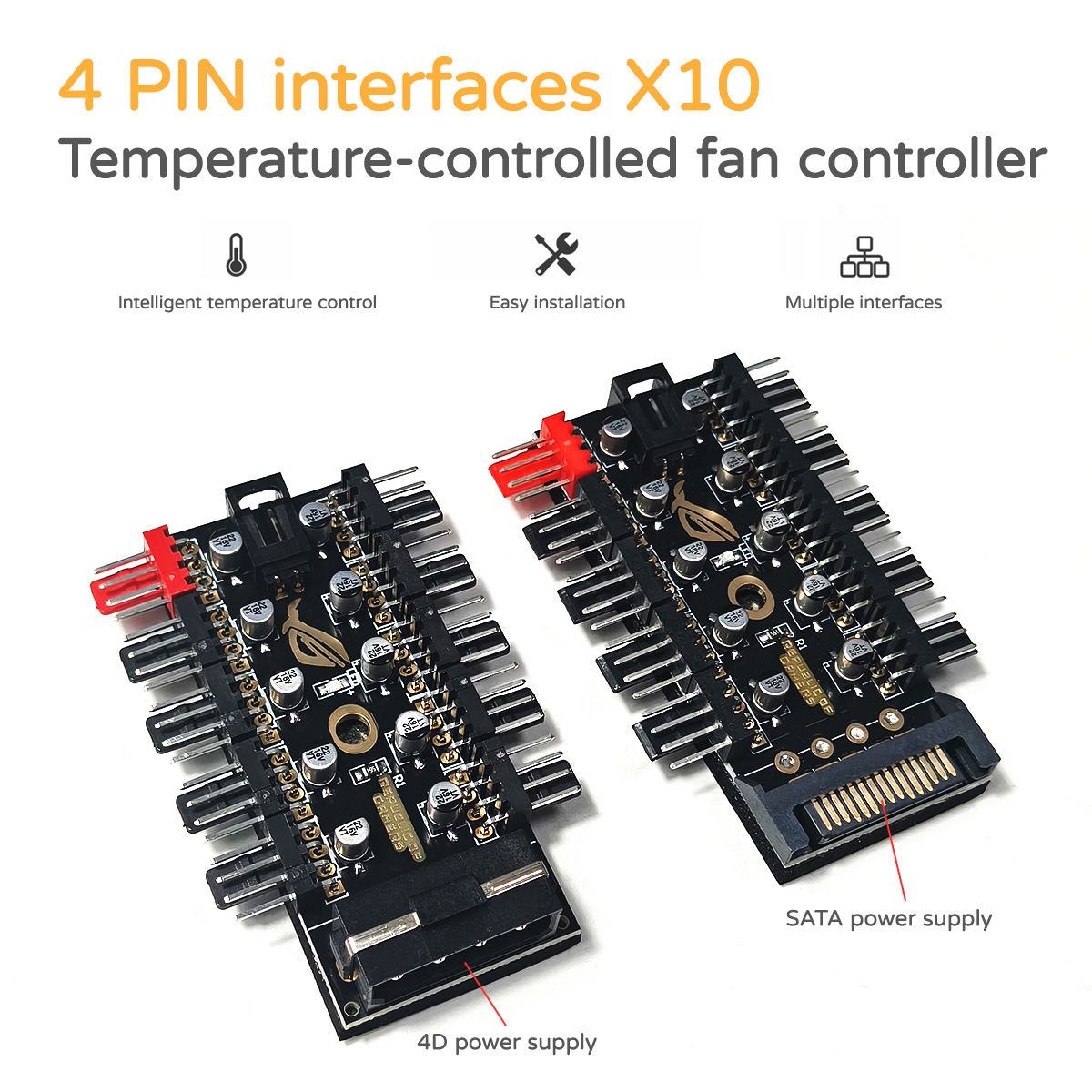 12V 4-Pin PWM Fan Controller H - Fan Hub Rgb Controller ulasan dan harga