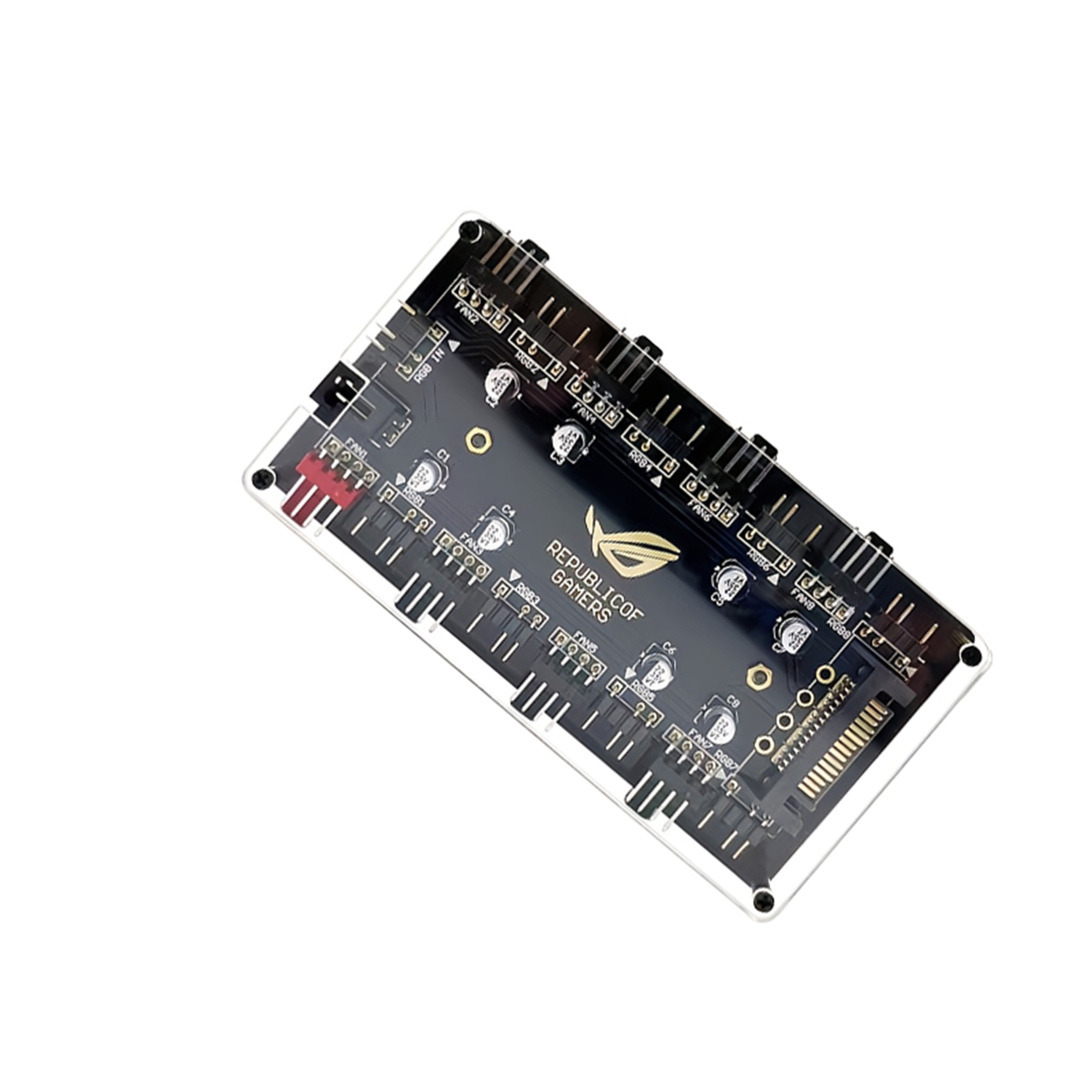 8 Port ARGB PWM Fan Hub, 5V 3P - Fan Hub Rgb Controller ulasan dan harga