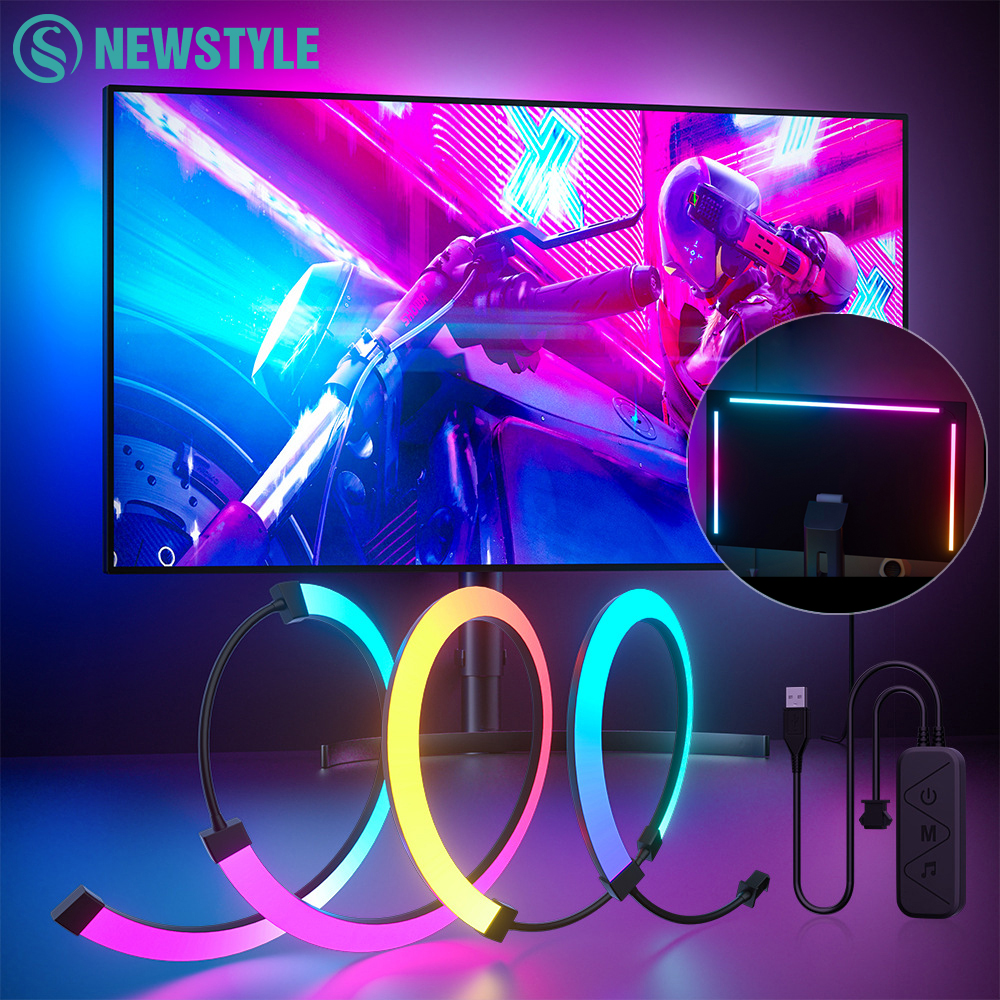 RGB Gaming Lights Strip Monito - Gaming Accessories Wall ulasan dan harga