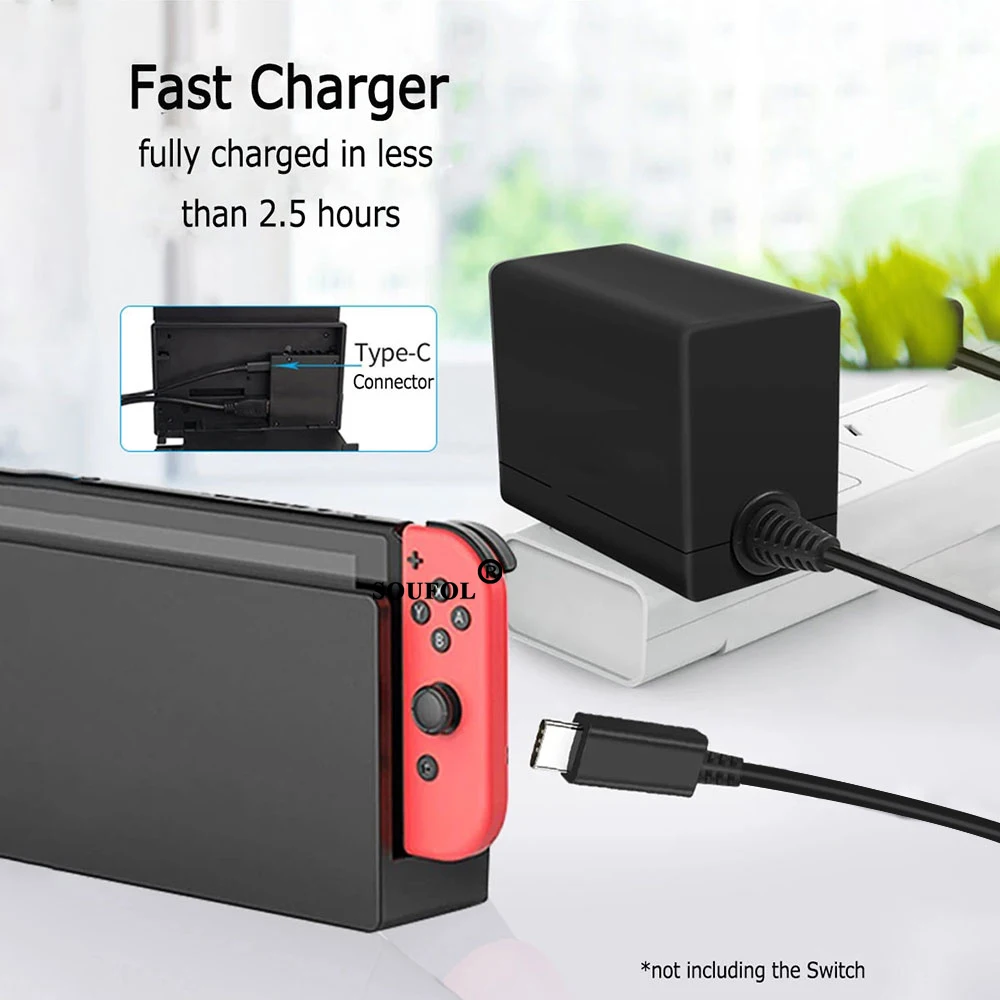 AC Power Adapter Charger For N - Gaming Accessories Nintendo Switch ulasan dan harga