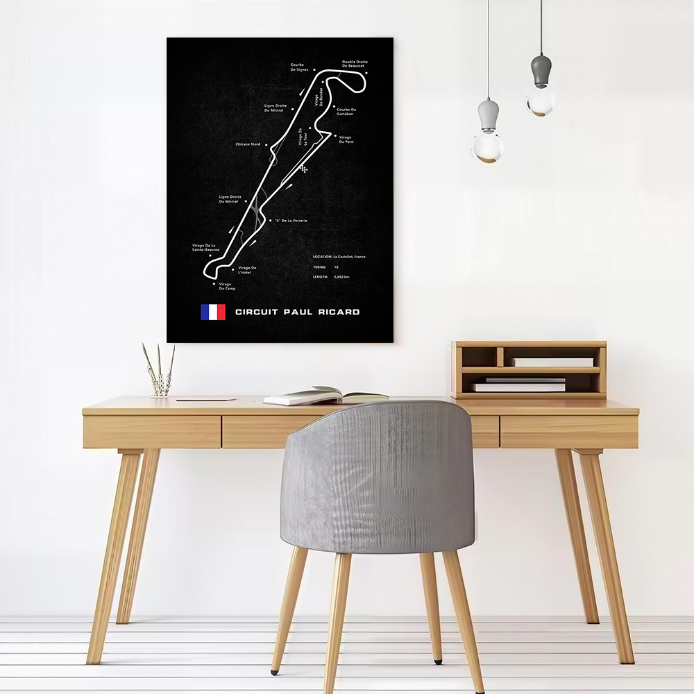 Circuit Paul Ricard Canvas Wal - Gaming Accessories Wall ulasan dan harga