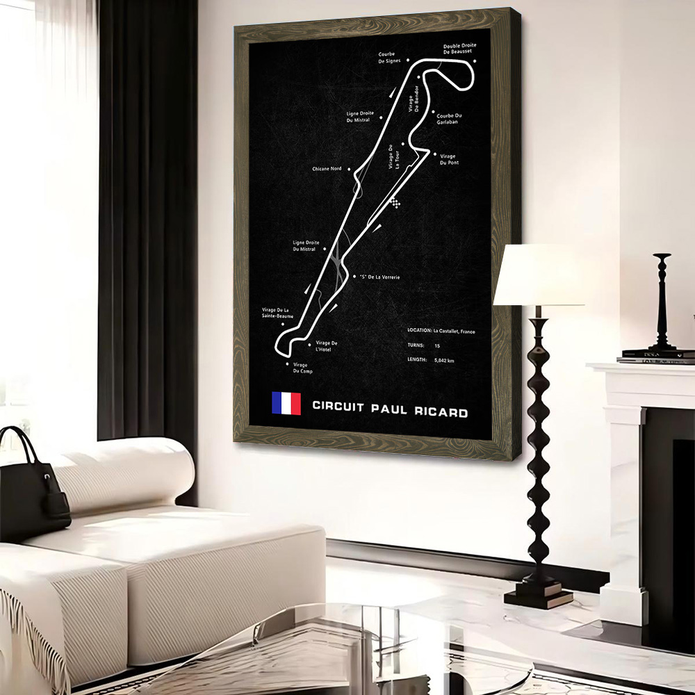 Circuit Paul Ricard Canvas Wal - Gaming Accessories Wall ulasan dan harga