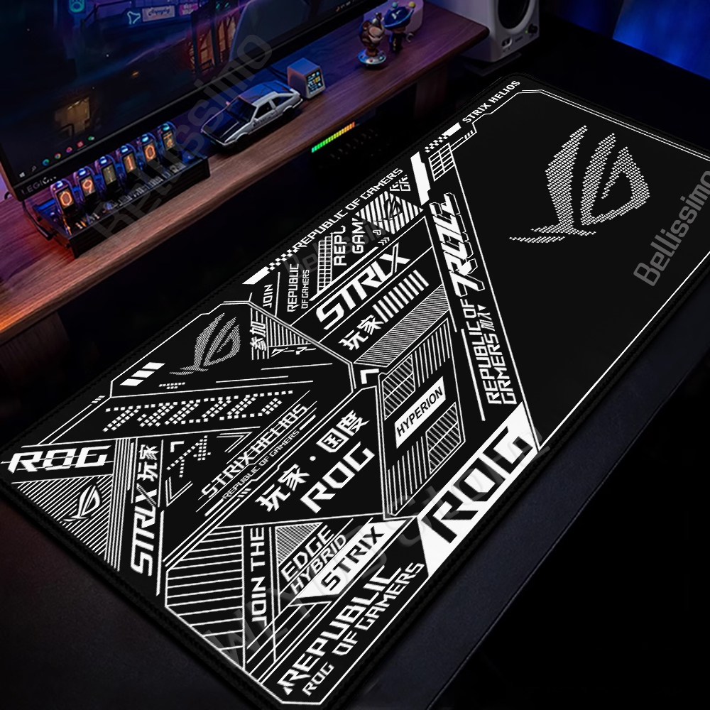 Gamer Black Mousepad ROG ASUS  - Gaming Accessories Asus ulasan dan harga
