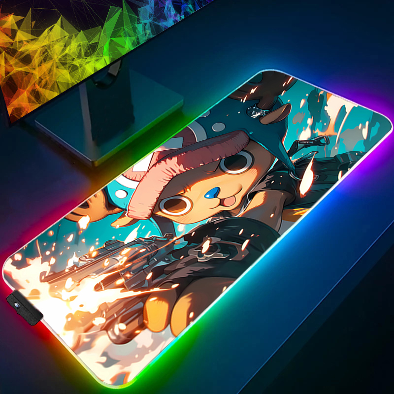 RGB Mouse Pad one piece Tony T - Gaming Accessories Led ulasan dan harga