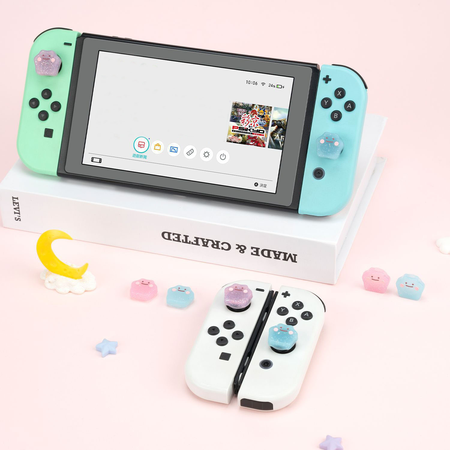 Silicone Rubber Thumb Stick Gr - Gaming Accessories Nintendo Switch ulasan dan harga