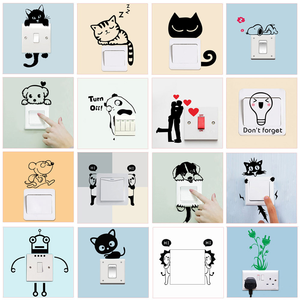 Funny Patterns Switch Stickers - Gaming Accessories Wall ulasan dan harga