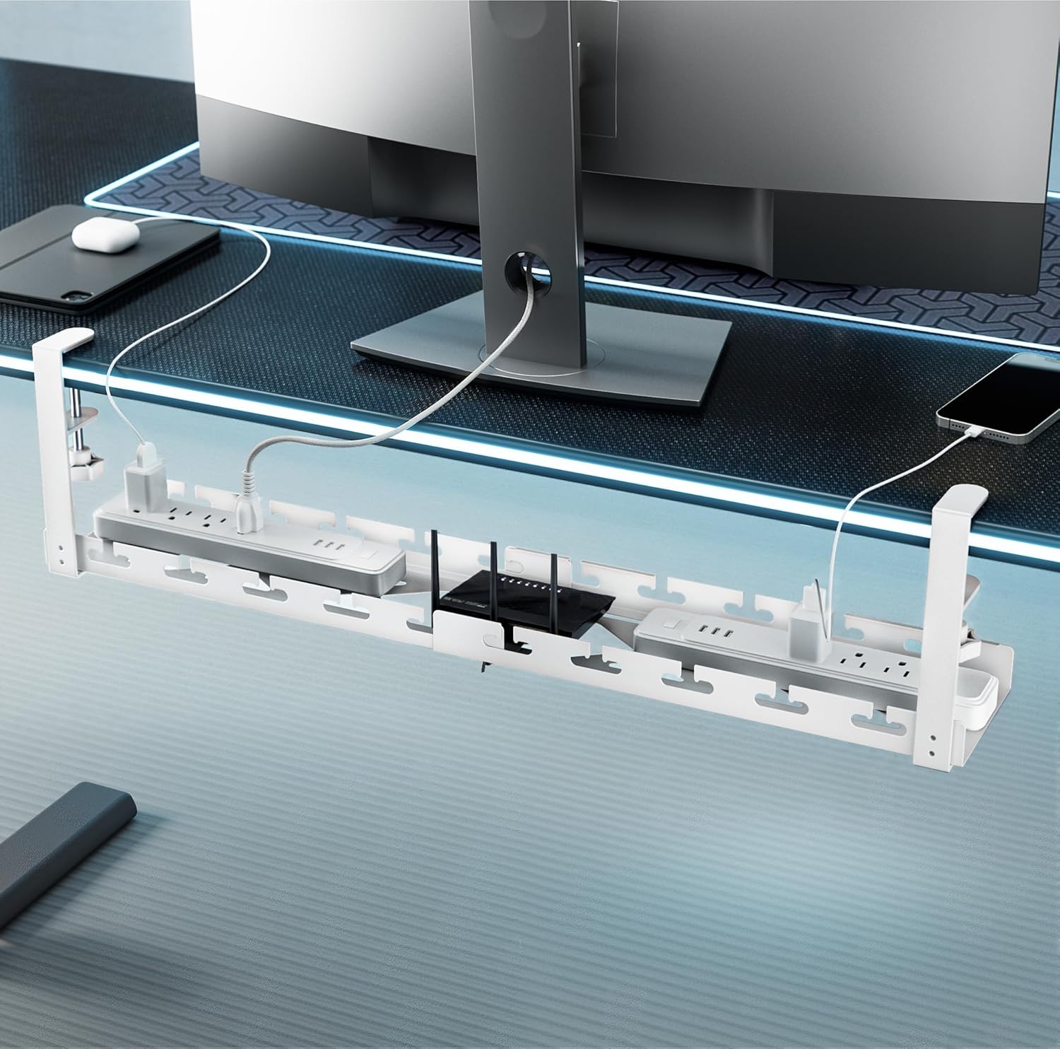 Extendable Under Desk Cable Ma - Gaming Accessories Organizer ulasan dan harga