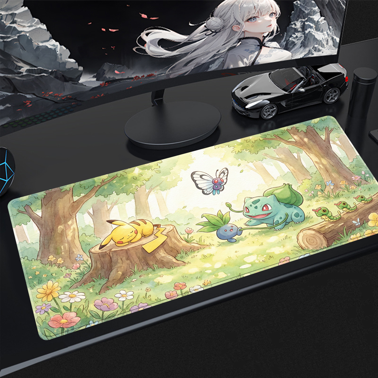 Kawaii Mouse Pad Gaming PC Acc - Gaming Accessories For Desk ulasan dan harga