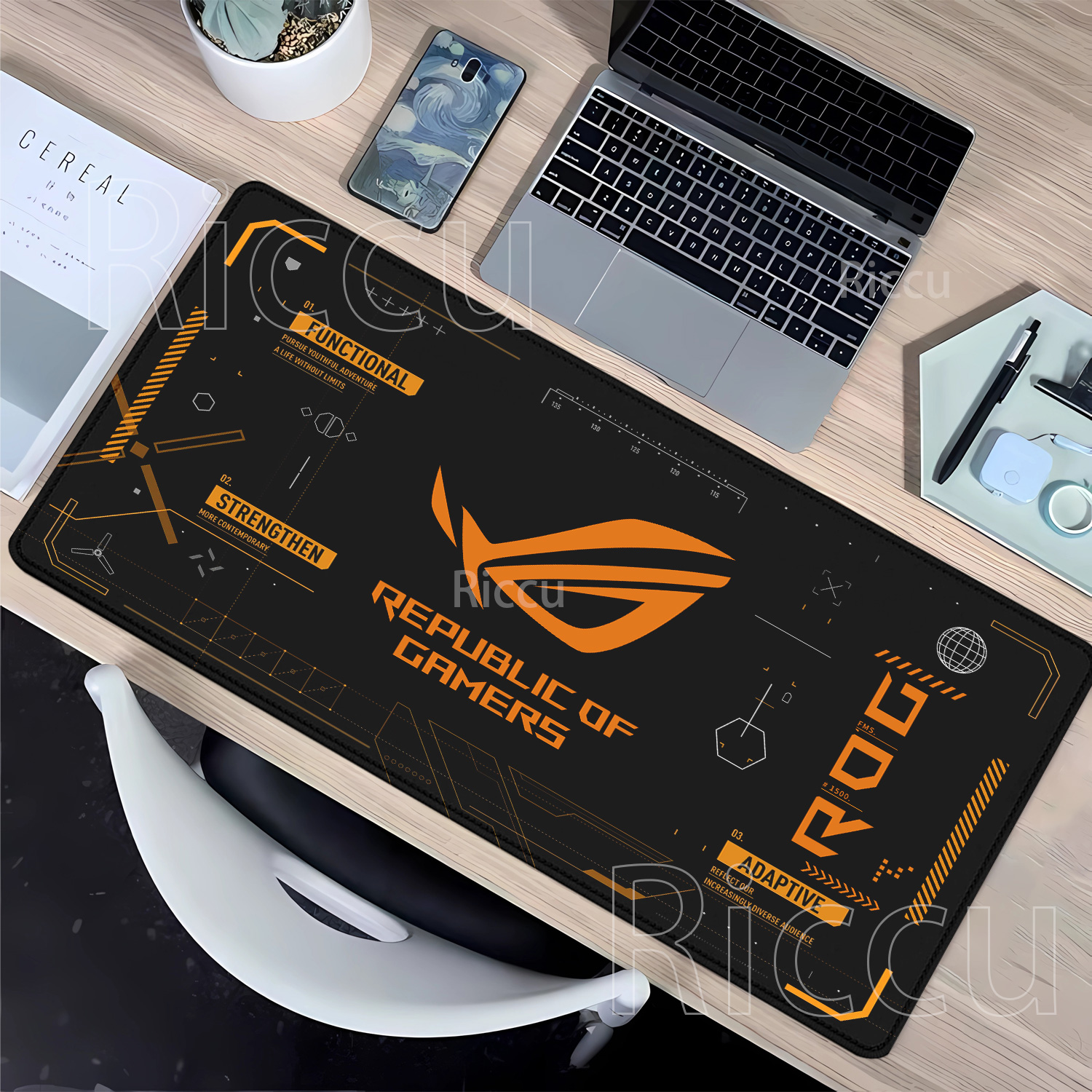 R-ROG Large Gaming Mouse Pad A - Gaming Accessories Asus ulasan dan harga