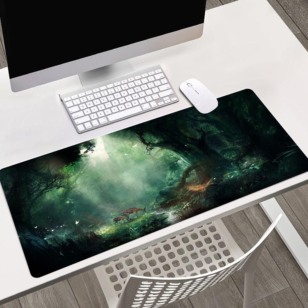 Mouse Pad Playmat Green Forest - Gaming Accessories Organizer ulasan dan harga