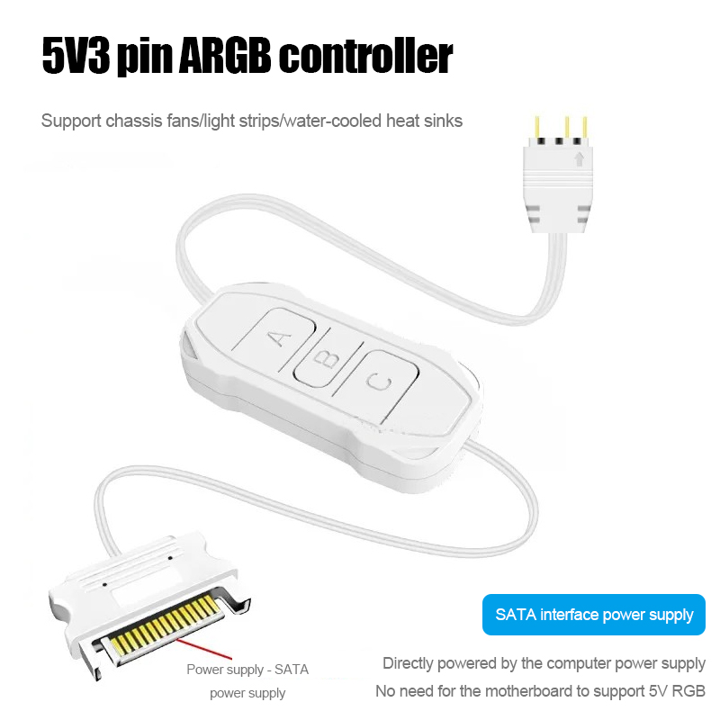 Shenguang synchronous 5v3 pin  - Fan Hub Rgb Controller ulasan dan harga