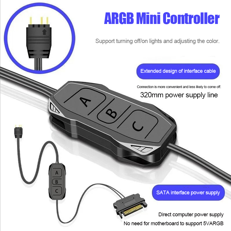 Shenguang synchronous 5v3 pin  - Fan Hub Rgb Controller ulasan dan harga