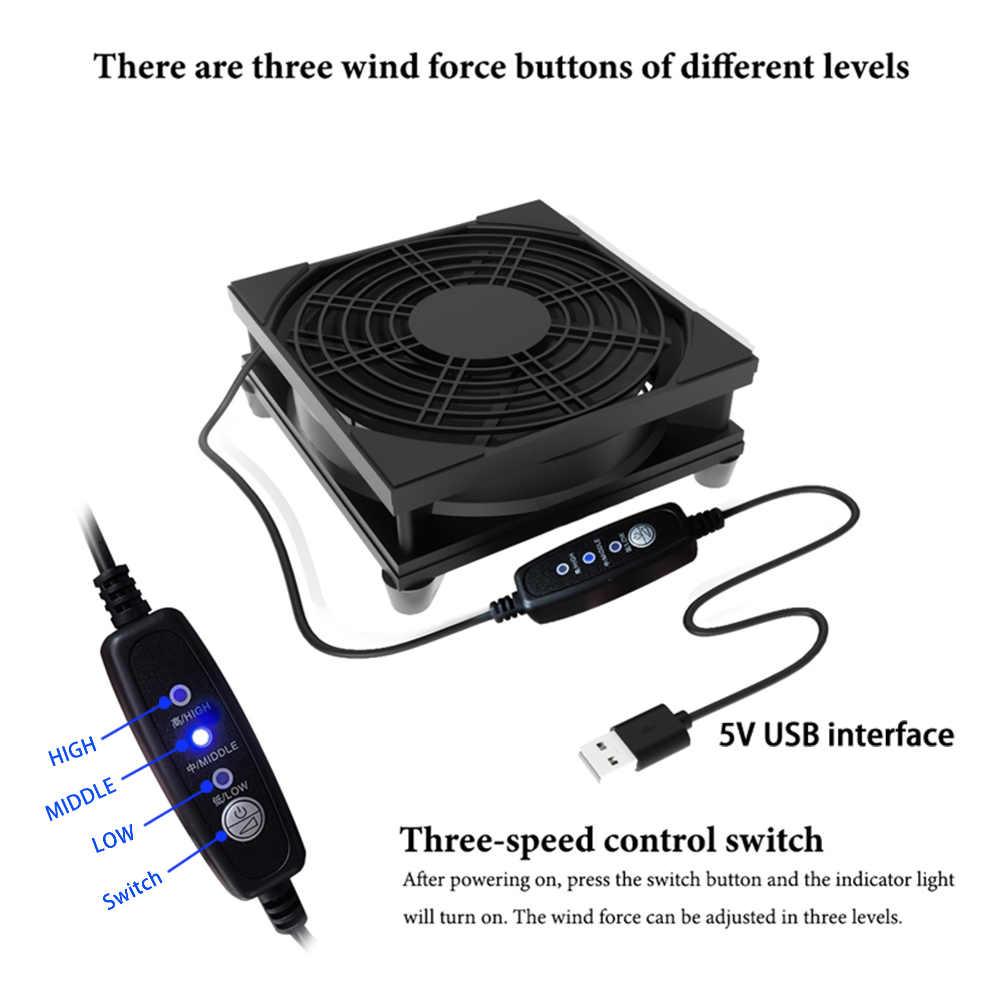 3-speed adjustable fan with US - Fan Hub Rgb Controller ulasan dan harga