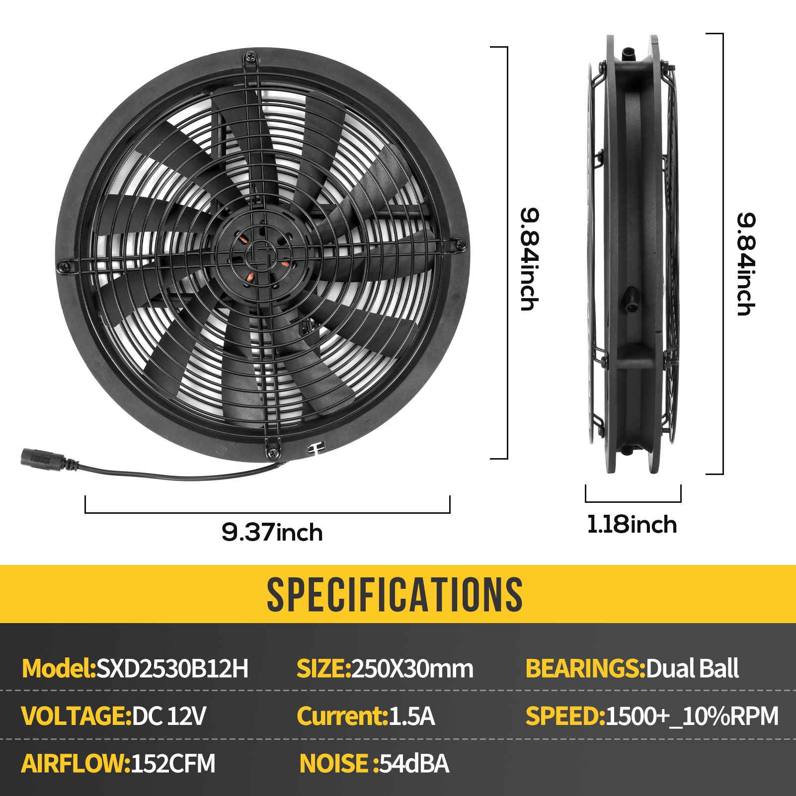 250mm 25cm DC Cooling Fan 12V  - Fan Hub Rgb Controller ulasan dan harga
