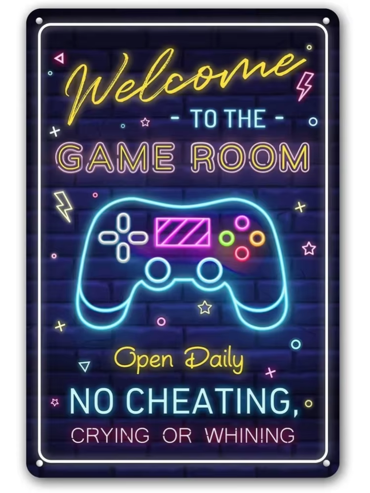 Man Cave Decor Welcome To The  - Gaming Accessories Retro ulasan dan harga