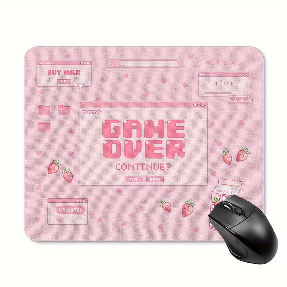 Pink Gaming Mouse Pad Non-Slip - Gaming Accessories Organizer ulasan dan harga