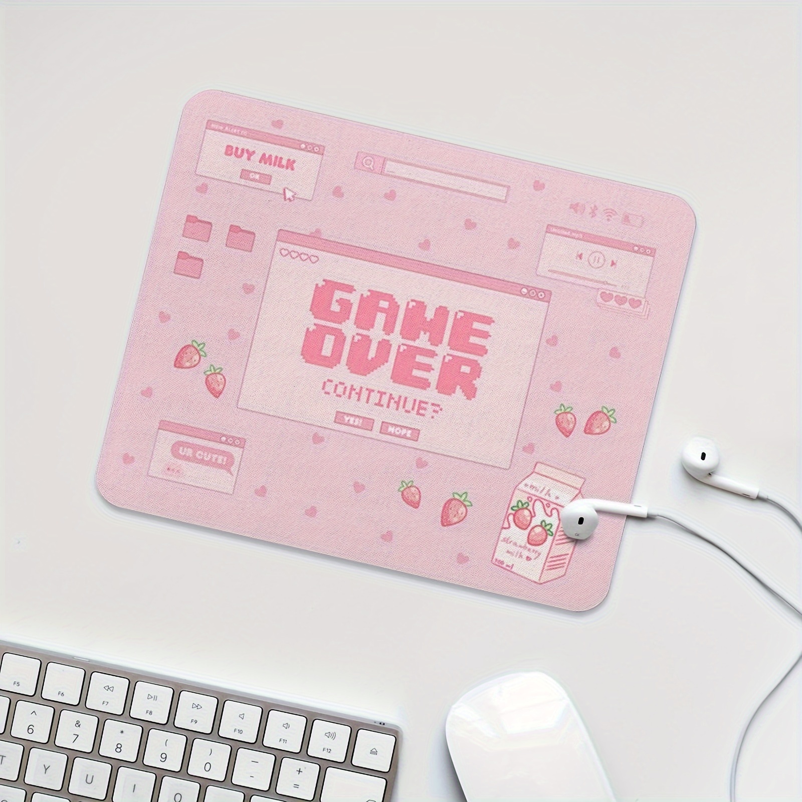 Pink Gaming Mouse Pad Non-Slip - Gaming Accessories Organizer ulasan dan harga
