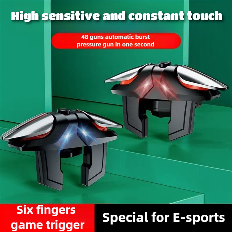 ABUO-Alloy 6 Finger Pulse Auto - Gaming Accessories For Free Fire ulasan dan harga