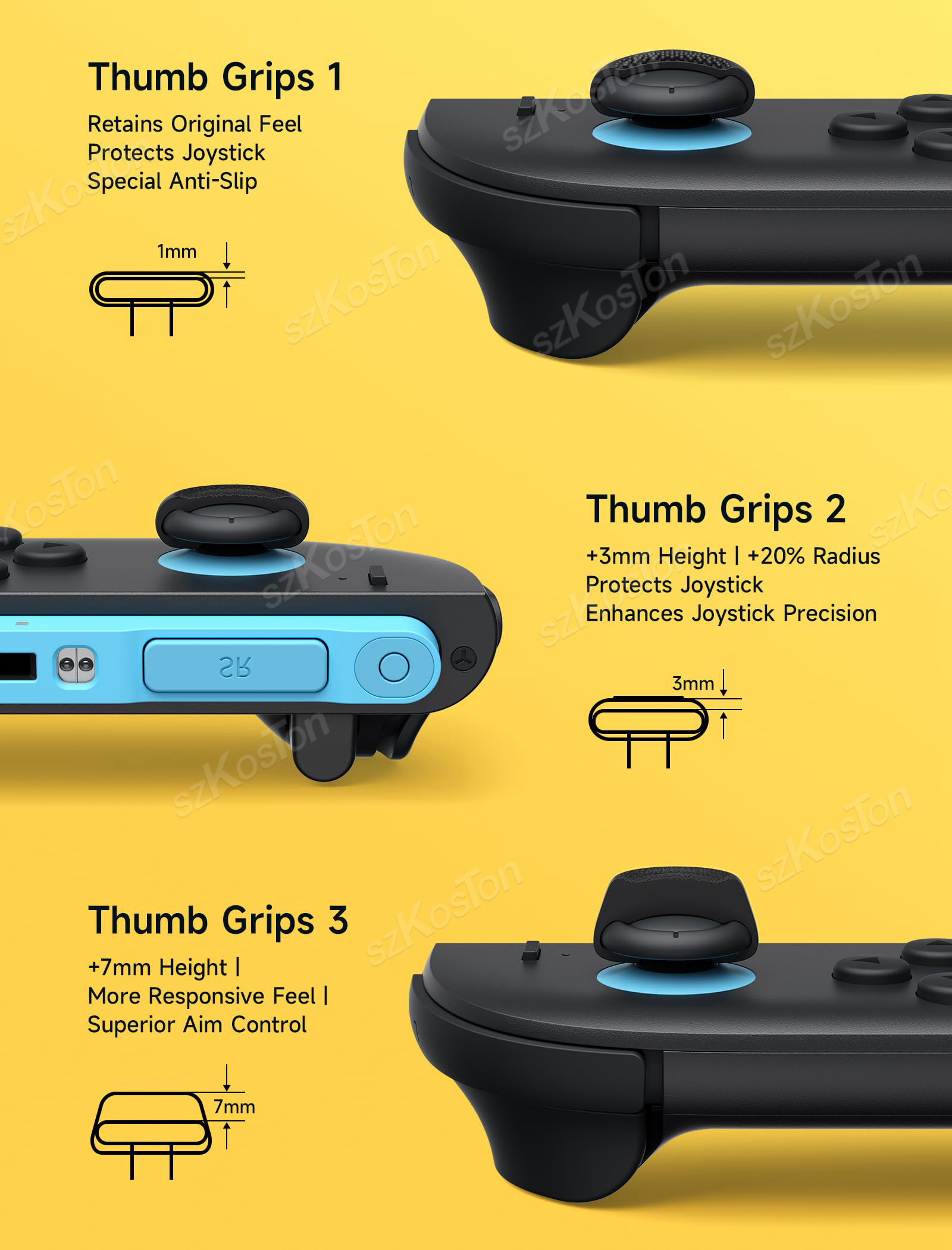 Thumb Grips Caps for Switch 2  - Gaming Accessories Nintendo Switch ulasan dan harga